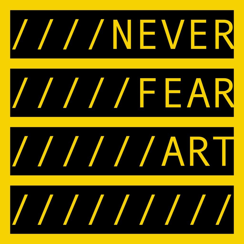 Kevin Abosch, NEVER FEAR ART (2021). Courtesy of the artist and Global Crypto Art DAO.