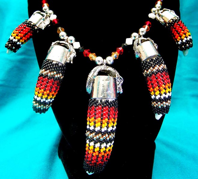 Gordon O. Wareham, 'Dragons Teeth' beaded necklace