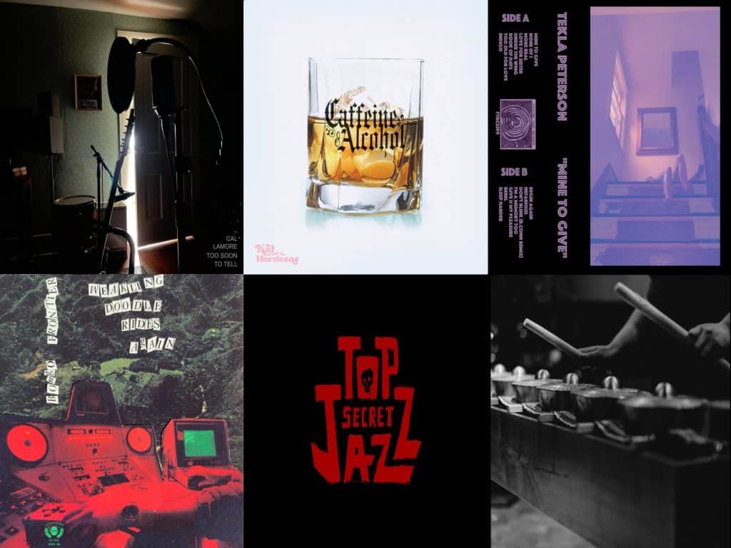 A 2x3 banner collage of the album art from the releases featured in this roundup.