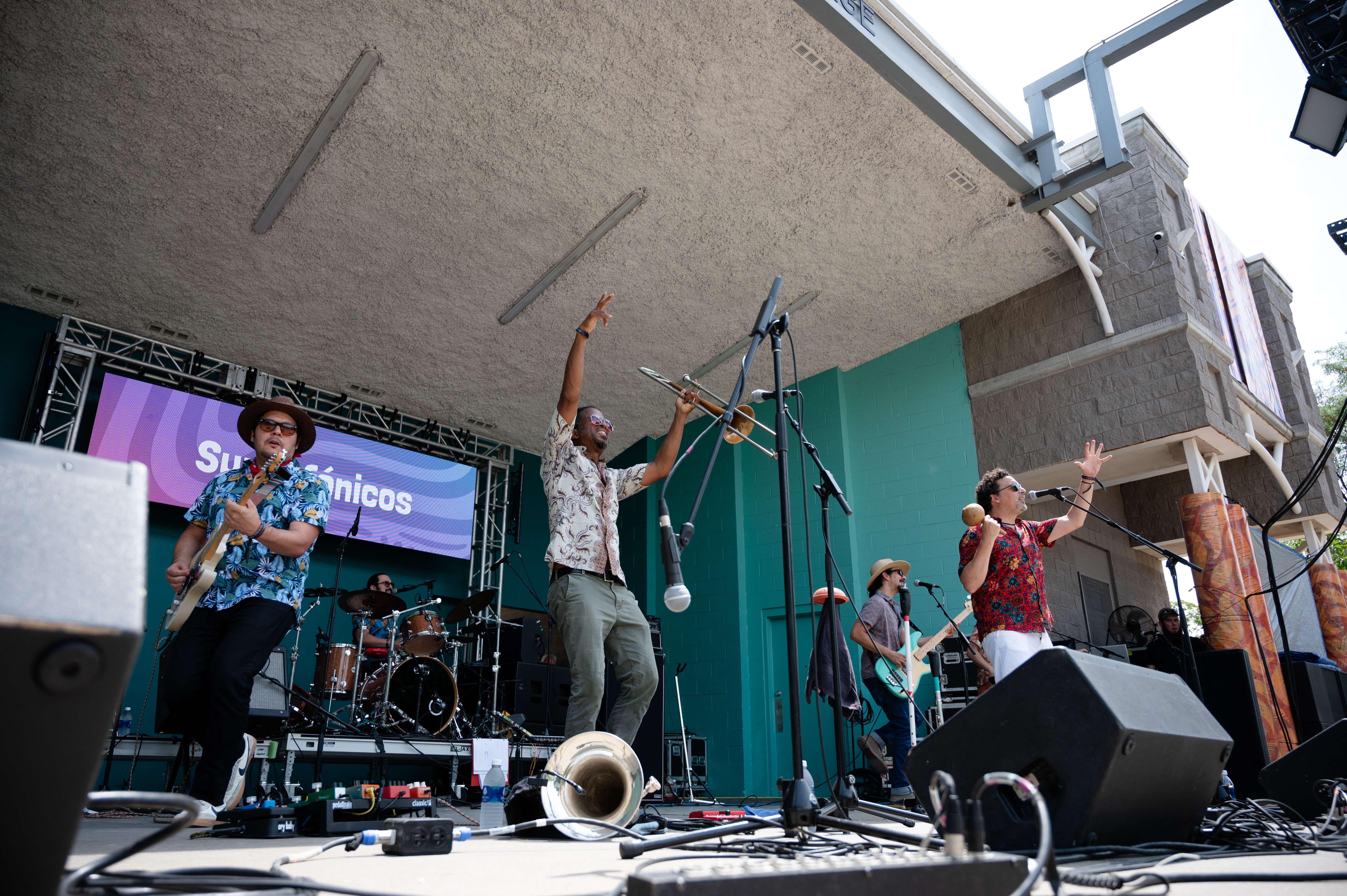 The Superfonicos performs on the Eric Stein Stage during the Smoky Hill River Festival on Friday, June 14, at Oakdale Park in Salina. <b>Photo by Olivia Bergmeier</b>