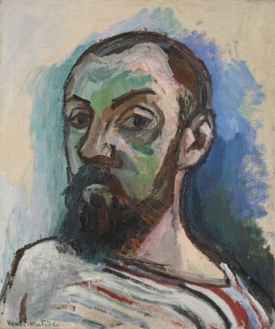 Henri Matisse's 1906 oil painting "Self‐Portrait." (Courtesy Museum of Fine Arts, Boston)