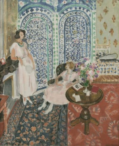 Henri Matisse's 1921 oil painting "The Moorish Screen." (Courtesy Museum of Fine Arts, Boston)