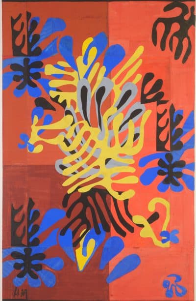 Henri Matisse's 1949–51 cut-out "Mimosa." (Courtesy Museum of Fine Arts, Boston)