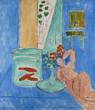 Henri Matisse's 1912 oil painting "Goldfish and Sculpture." (Courtesy Museum of Fine Arts, Boston)