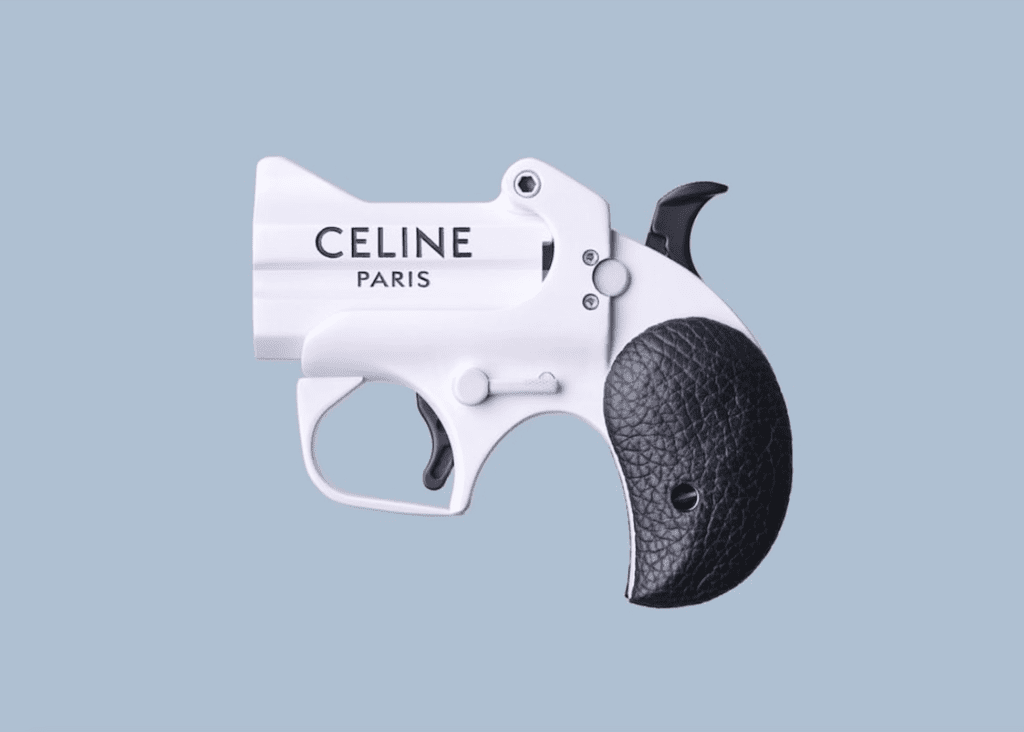 “Celine 9mm”, 2022, by Justin Ownsby.