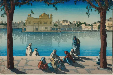 DAG Charles William Bartlett The Golden Temple, Amritsar Kokka woodblock print on paper, c. 1919