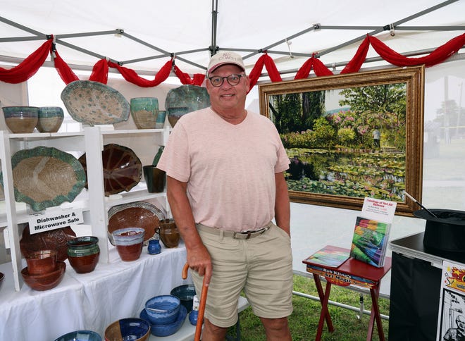 Bob Kling of Indianola is a featured artist at the Waukee Arts Festival on Friday, July 19. The two-day festival at Centennial Park showcased local artists and live music.