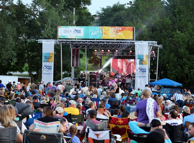 The Pork Tornadoes perform during the Waukee Arts Festival on Saturday, July 20. The two-day festival at Centennial Park featured local artists and live music.