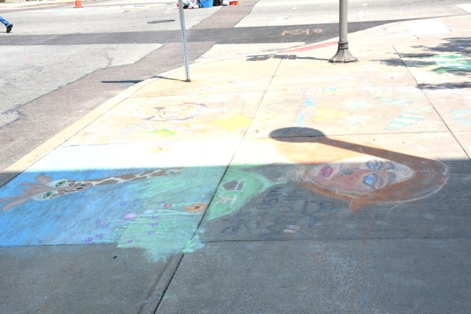 The youth and adult chalk competitions were held in the center of town with their art entries adding in with the professionals to decorate Uptown Somerset.