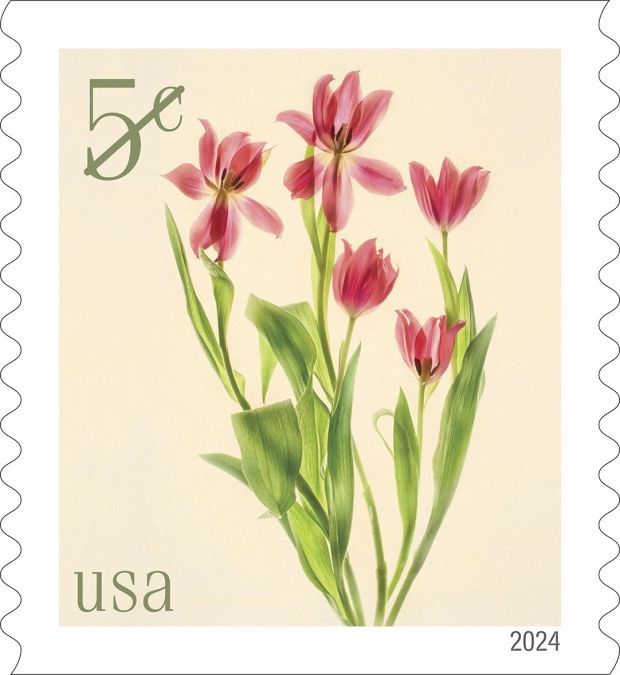 This new U.S. Postal Service stamp introduced this week features artwork by Berkeley artist Harold Davis. (Courtesy of U.S. Postal Service)