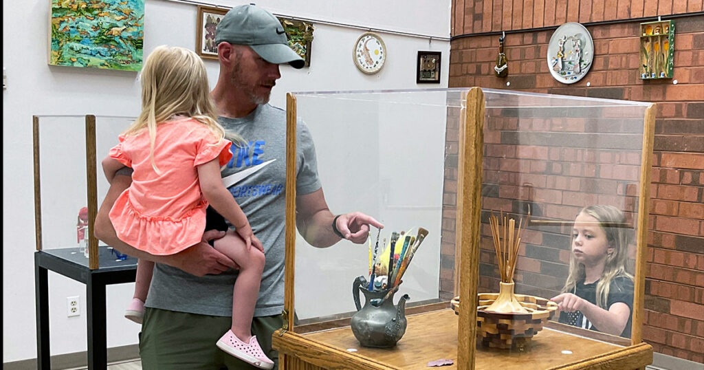 Local Artist’s Assemblage Works Displayed in County Library