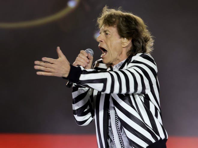 Mick Jagger of the Rolling Stones performs onstage at SoFi Stadium on July 13, 2024 in Inglewood, California.