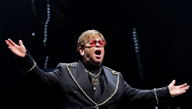 Elton John plays the KFC Yum Center for his Farewell Yellow Brick Road tour., Oct. 23, 2018.