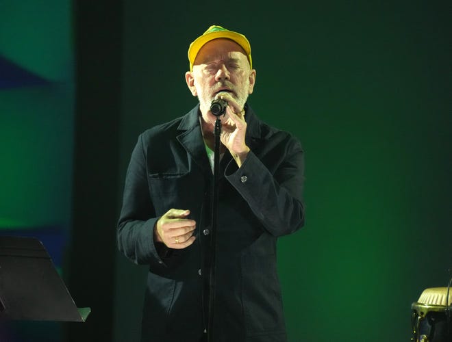 Michael Stipe, of R.E.M., perform onstage during the 2024 Songwriters Hall of Fame Induction and Awards Gala at New York Marriott Marquis Hotel on June 13, 2024 in New York City.