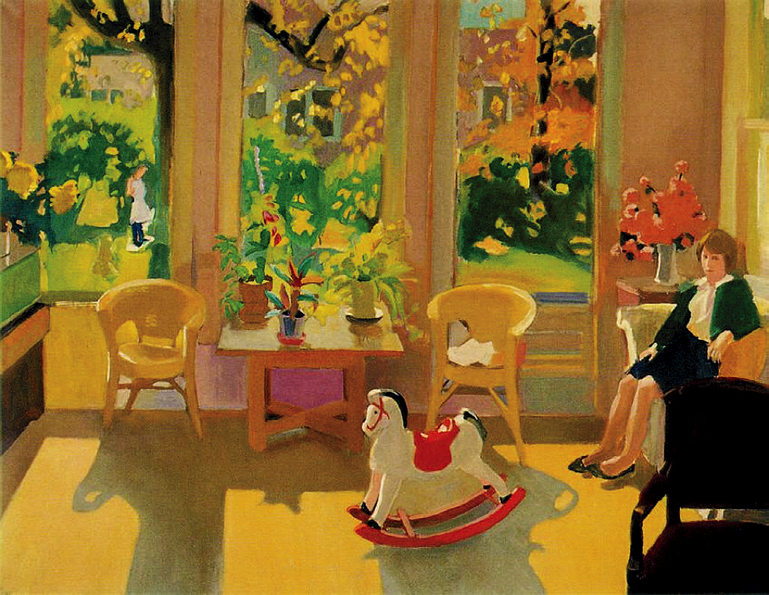 Fairfield Porter's “October Interior,” painting of a sunlit room, 1963