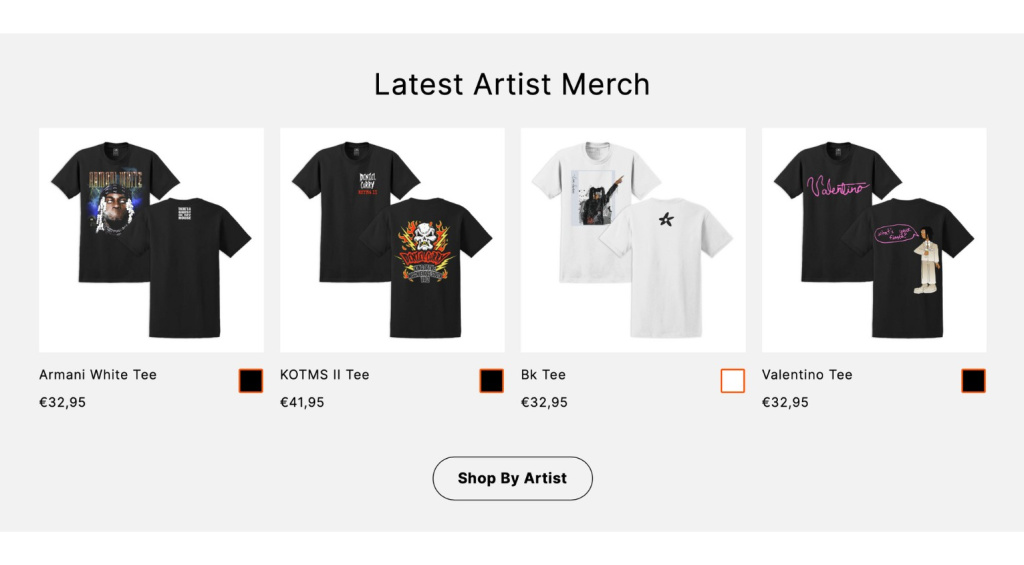 The first products are online in the SoundCloud Store - but only from selected artists for now.