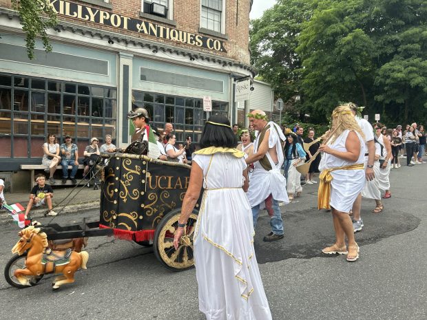 The Ulster County Italian-American Foundation shows off their Roman chariot-themed...