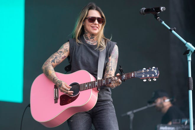 Morgan Wade performs on the second day of Bonnaroo near Manchester, Tenn., on Friday, June 16, 2023.